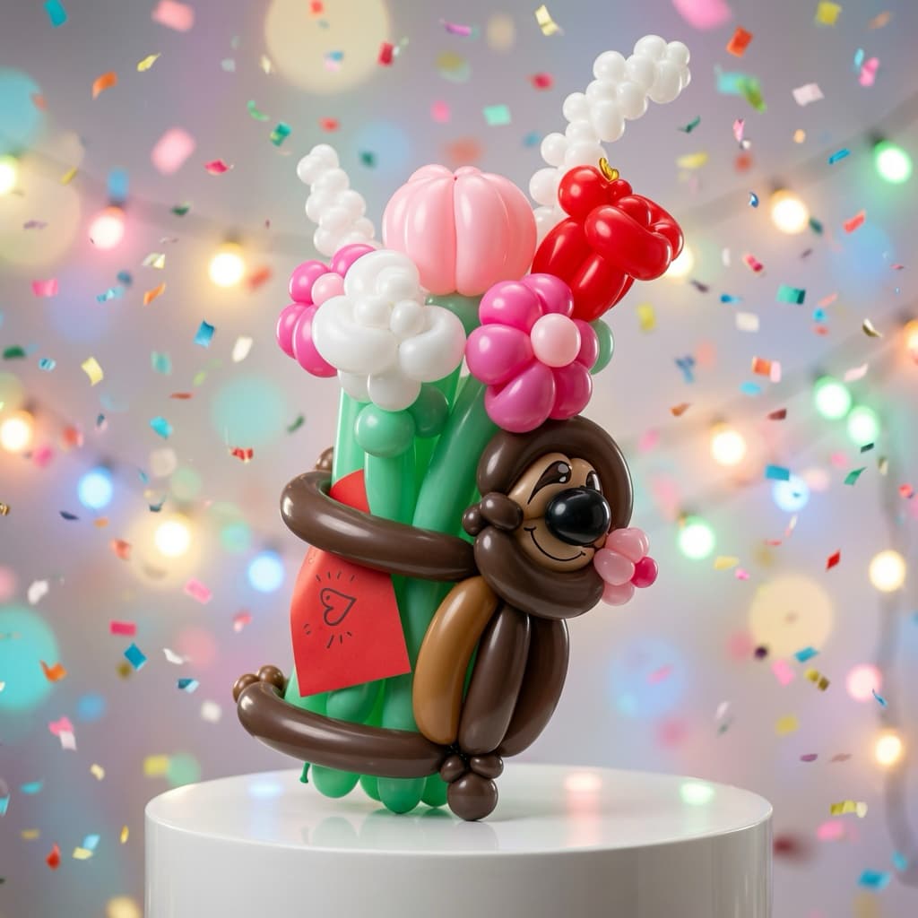 Sculpture balloon creation by Sarah Langley