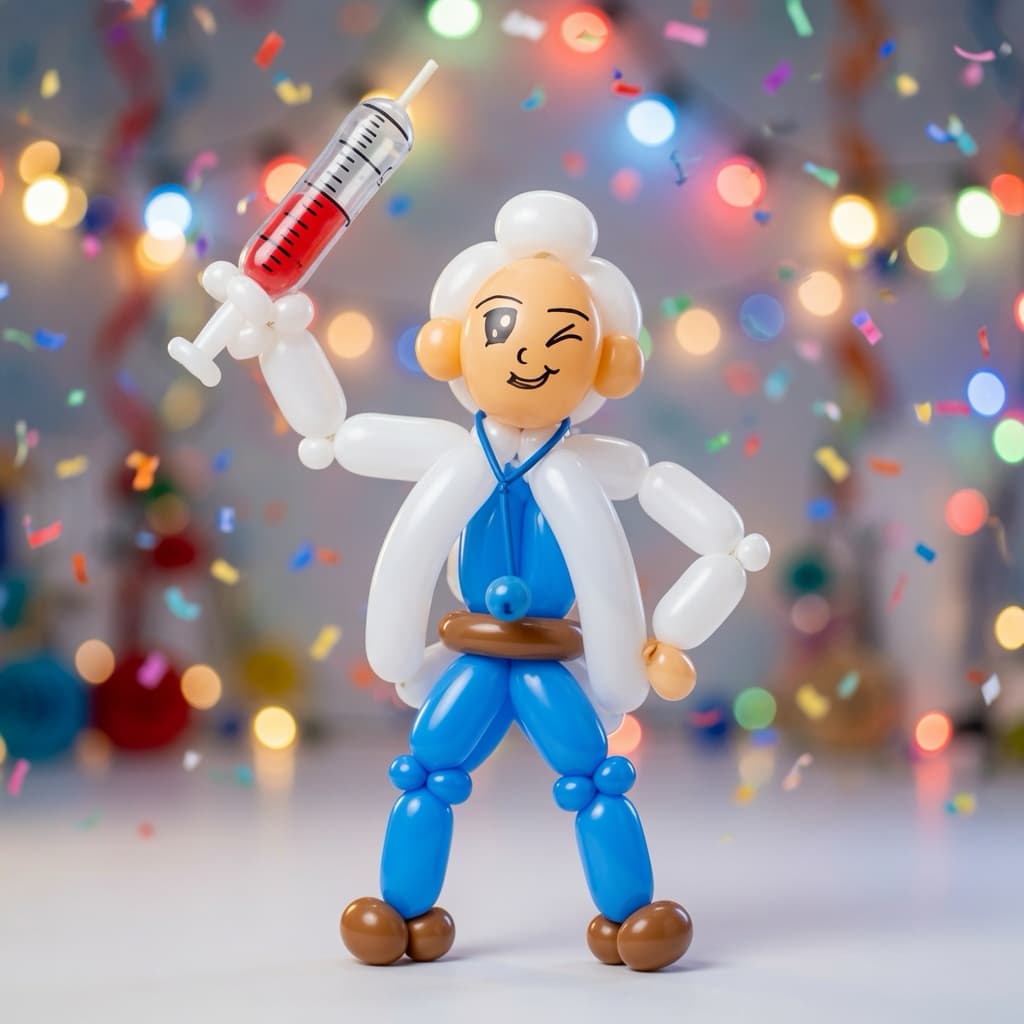 Sculpture balloon creation by Sarah Langley